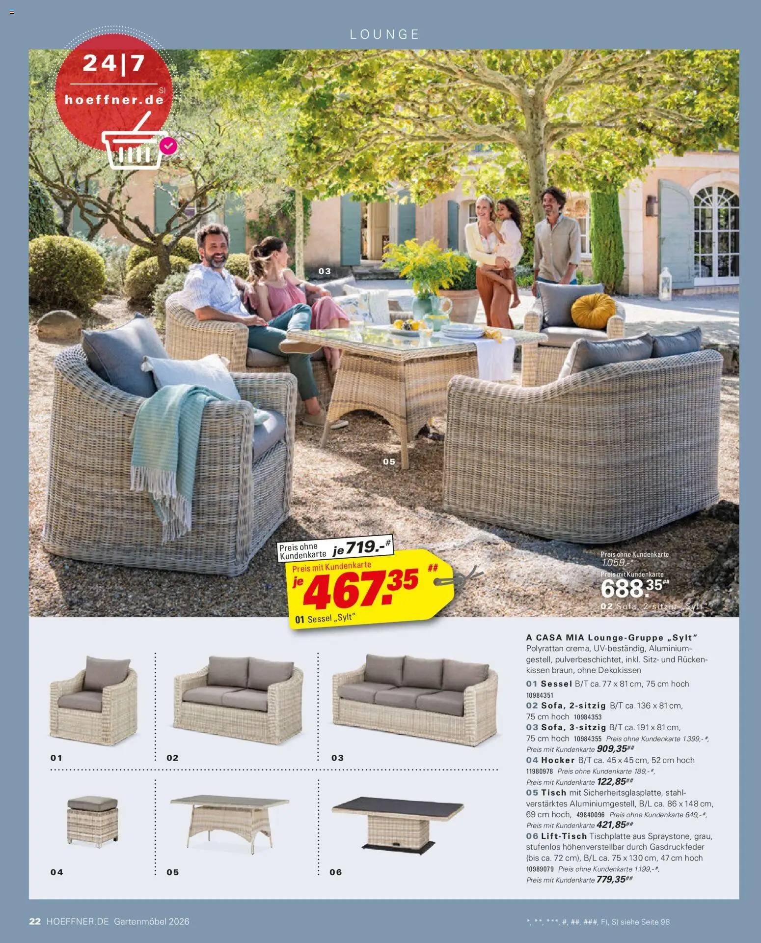 Höffner Prospekt Gartenmöbel - Seite 22 - gültig ab 27.03.2026