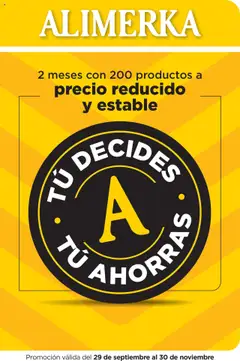 Vista previa del folleto Alimerka folleto válido desde 29/09/2025