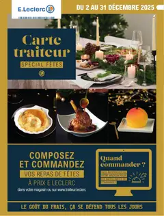Aperçu E.Leclerc Carte traiteur festive valable à partir du 02/12/2025