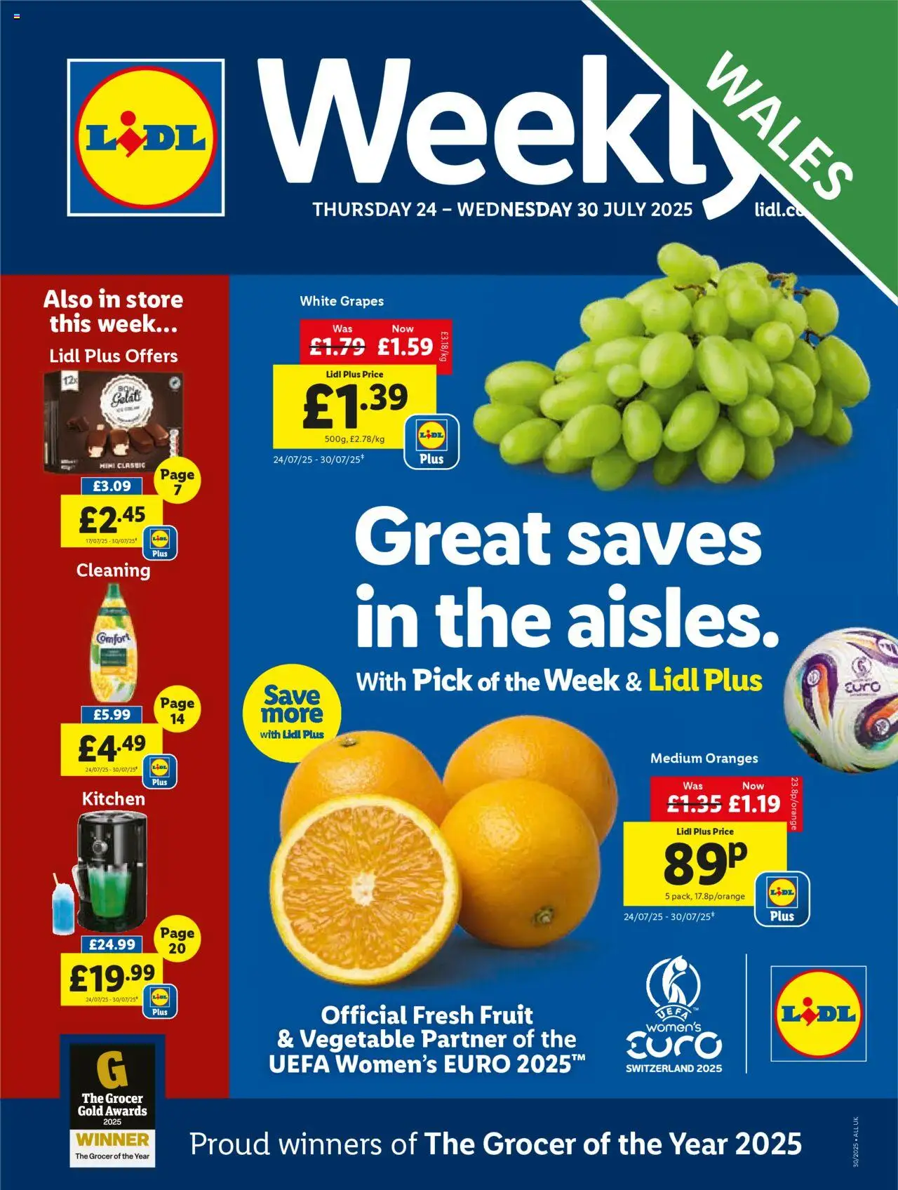 Lidl - Lidl Weekly Wales - page 1- valid from 24/07/2025