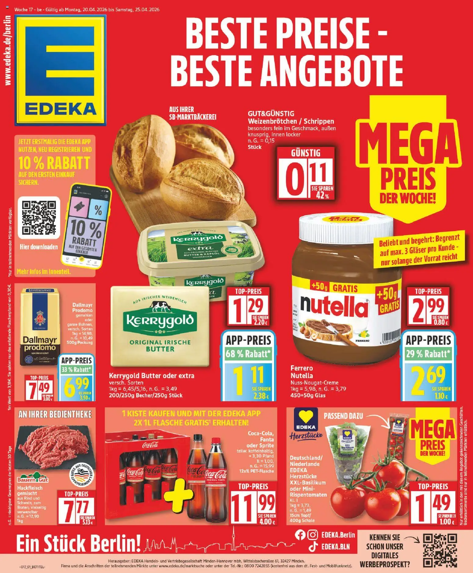 Edeka Prospekt 	 - Seite 1 - gültig ab 20.04.2026