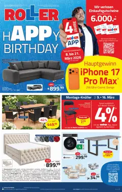 Vorschau Roller Prospekt 	 gültig ab 08.03.2026