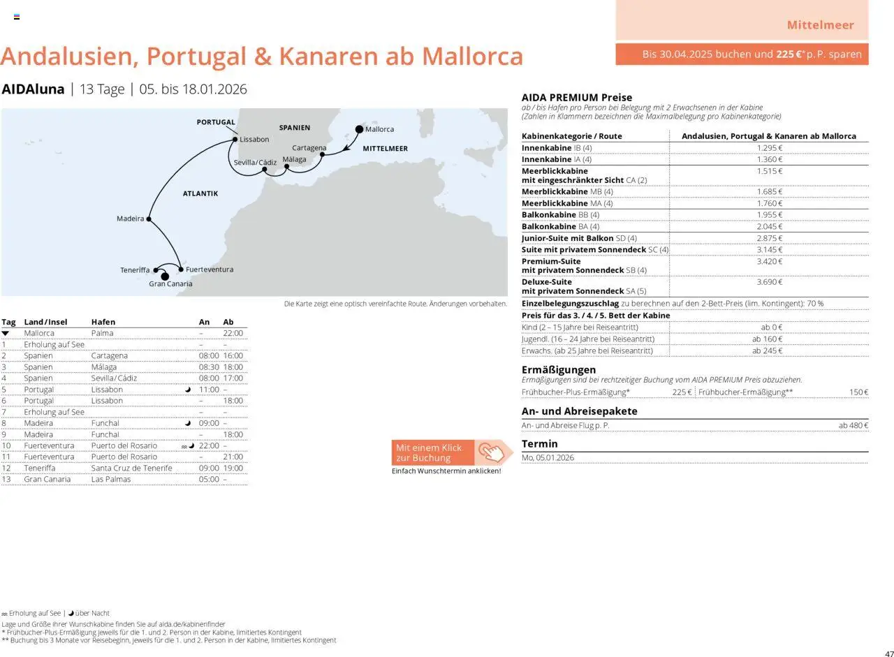 Aida Prospekt Winter 2025/26 - Seite 47 - gültig ab 01.10.2025
