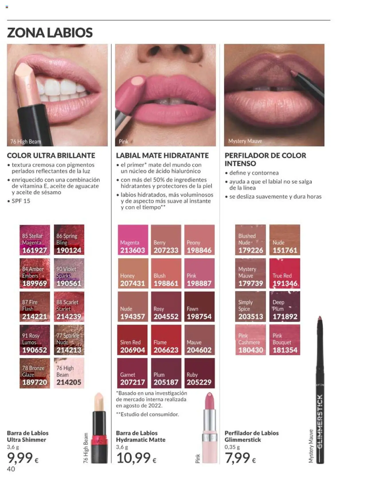 Catálogo AVON campaña 7 - Página de 40 - Válido desde 01/07/2025