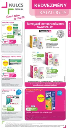 Előnézet Kulcs Patika akciós újság érvényes 2026.03.01.-tól