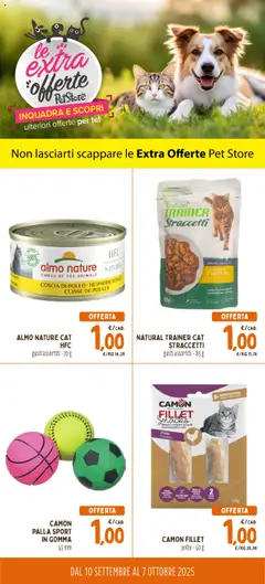 Anteprima Conad PetStore Extra Offerte catalogo valida dal 10/09/2025