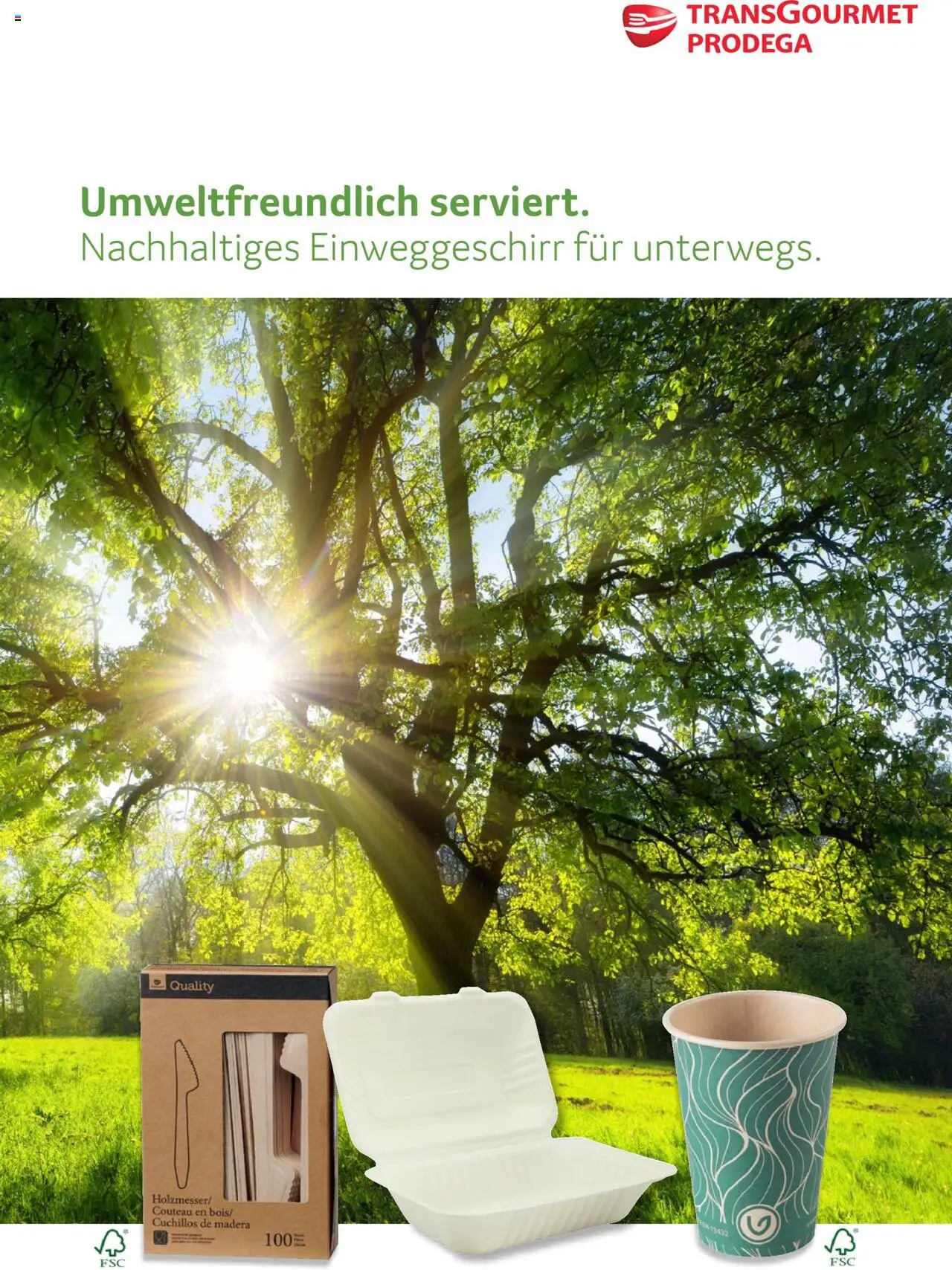 Prodega Aktionen Nachhaltiges Einweggeschirr für unterwegs. - Seite 1- gültig ab 03.04.2025