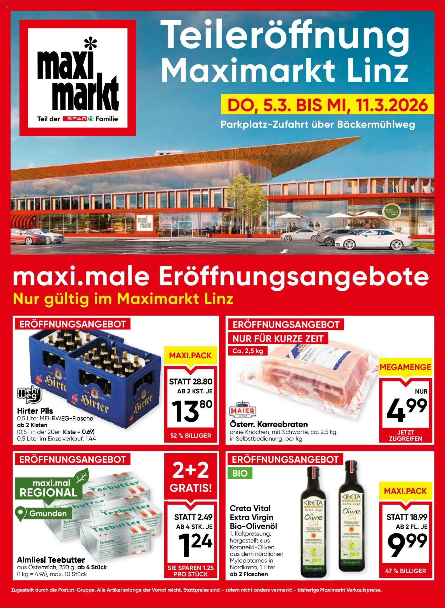 Maximarkt Teileröffnung Linz - Seite 1- gültig ab 05.03.2026