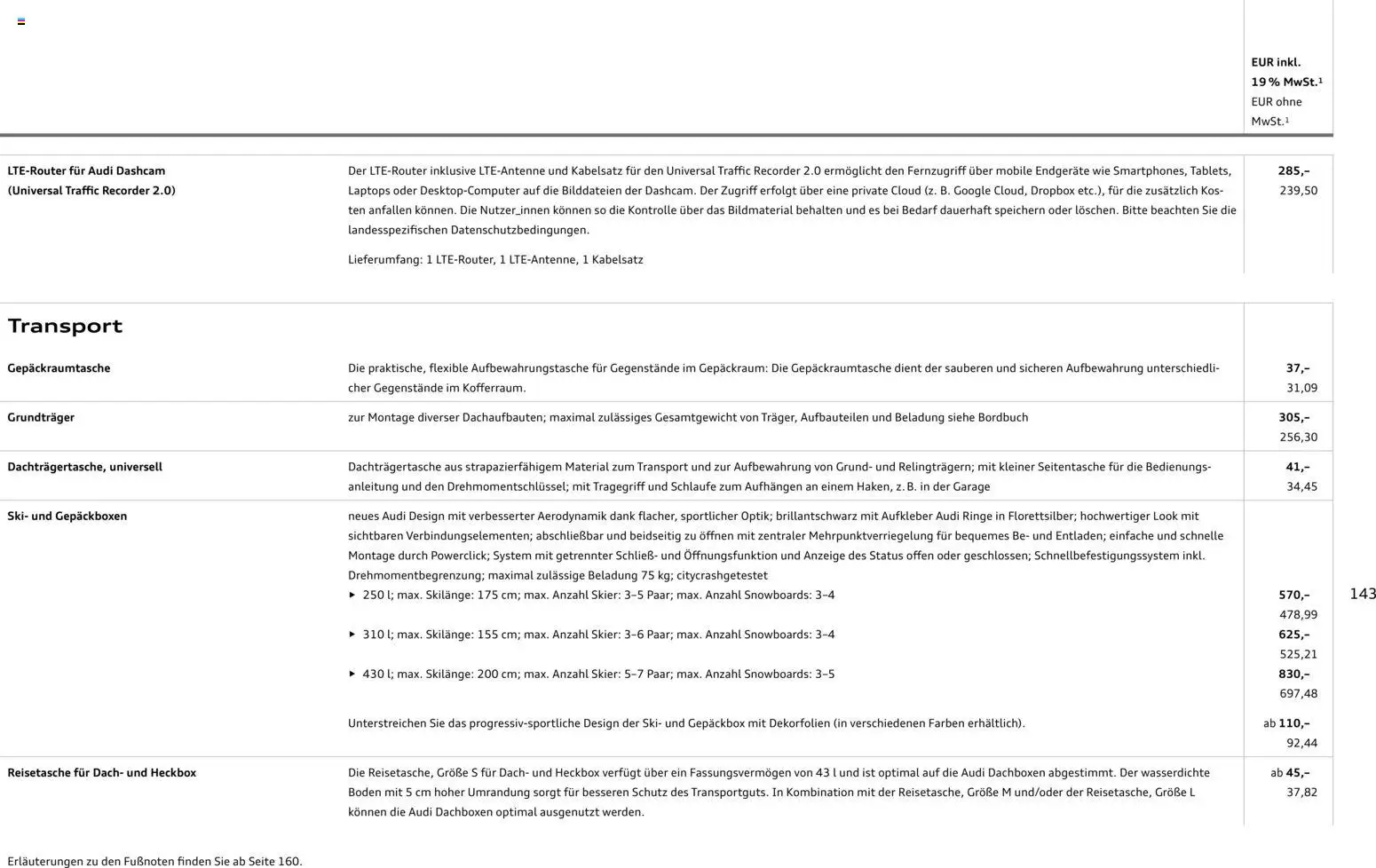 Audi A3 - Seite 143 - gültig ab 28.10.2025
