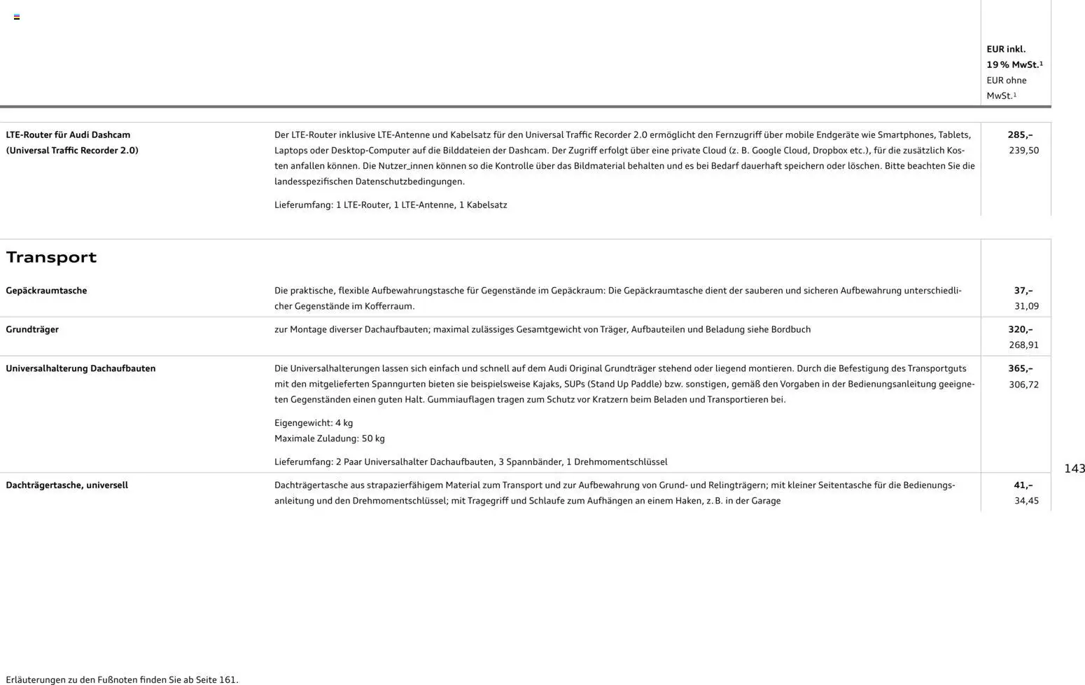 Audi A3 - Seite 143 - gültig ab 28.10.2025