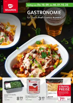 Vorschau Selgros Gastronomie gültig ab 18.09.2025