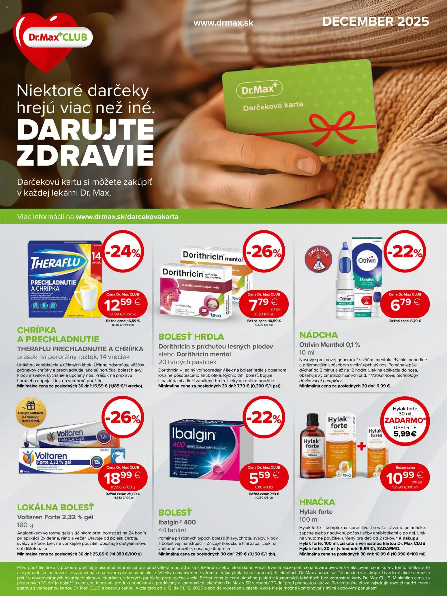 Dr. Max leták - strana 1- platný od 01.12.2025