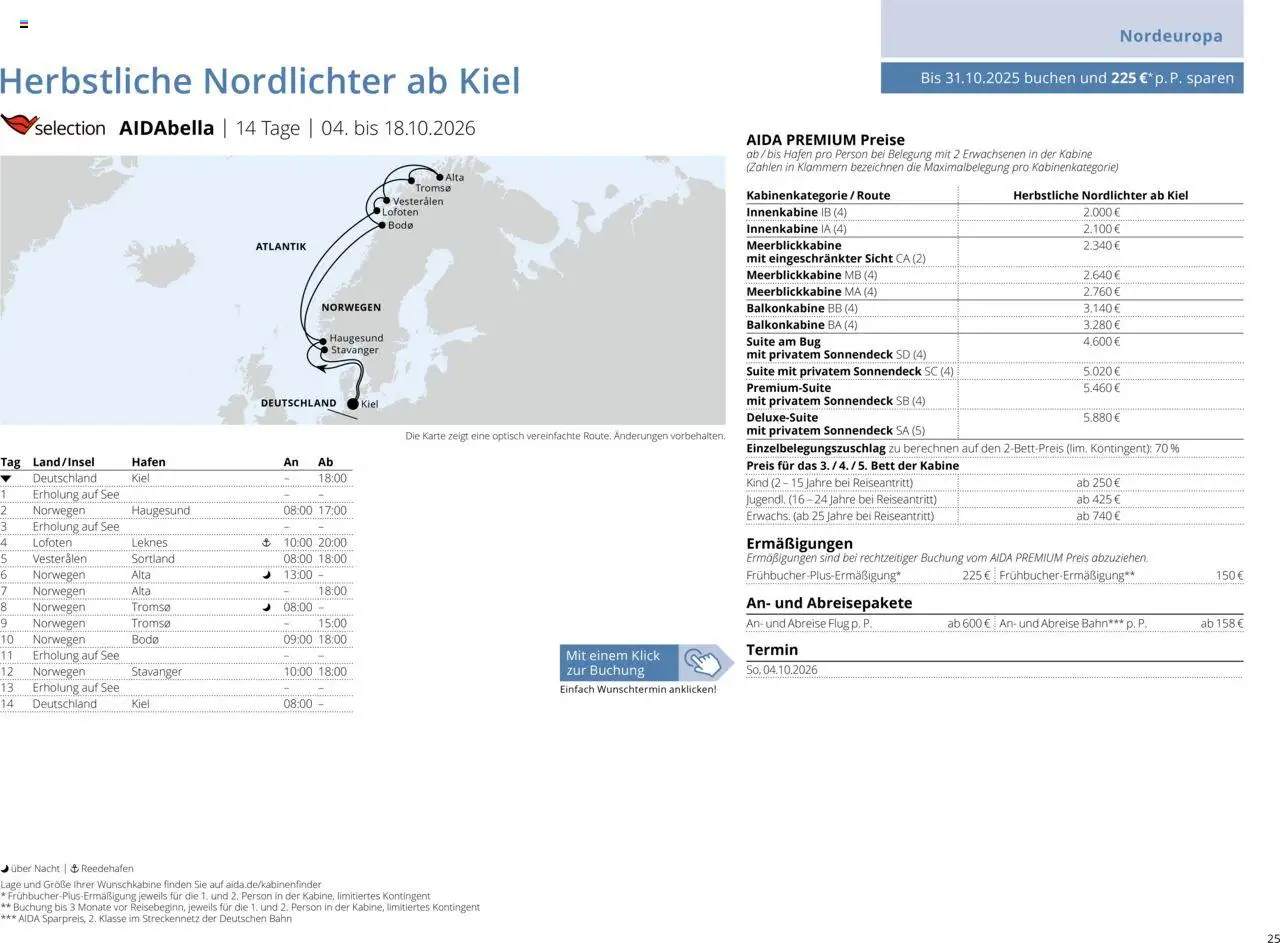 Aida Sommer 2026 - Seite 25 - gültig ab 01.03.2026
