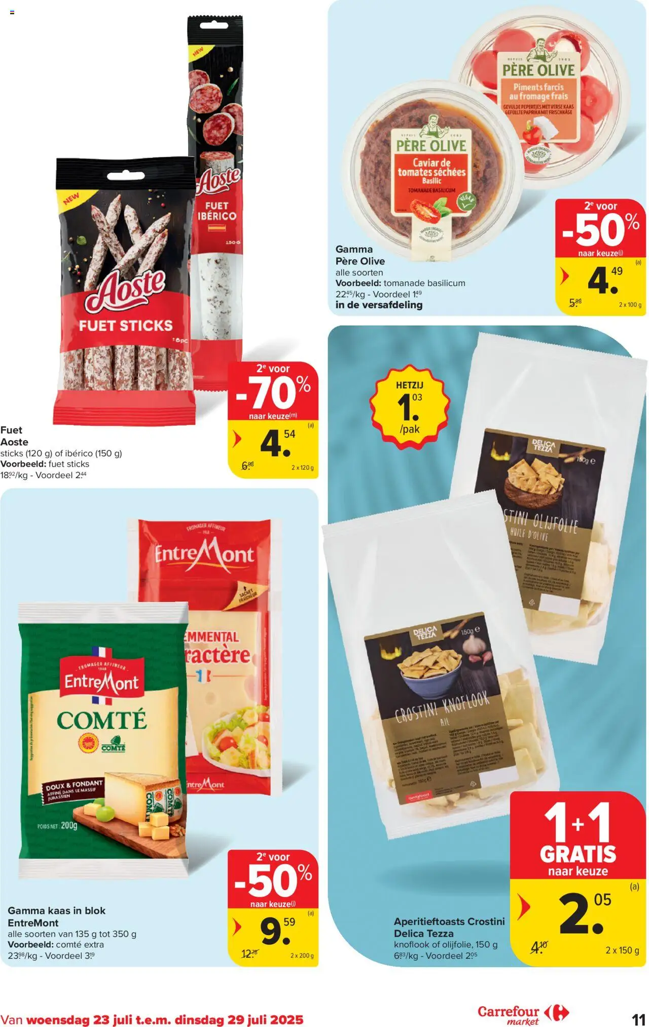 Carrefour - Market Promoties  - pagina 11- geldig vanaf 23/07/2025