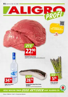 Vorschau Aligro aktionen Chavannes, Matran, Genf, Sitten gültig ab 09.03.2026