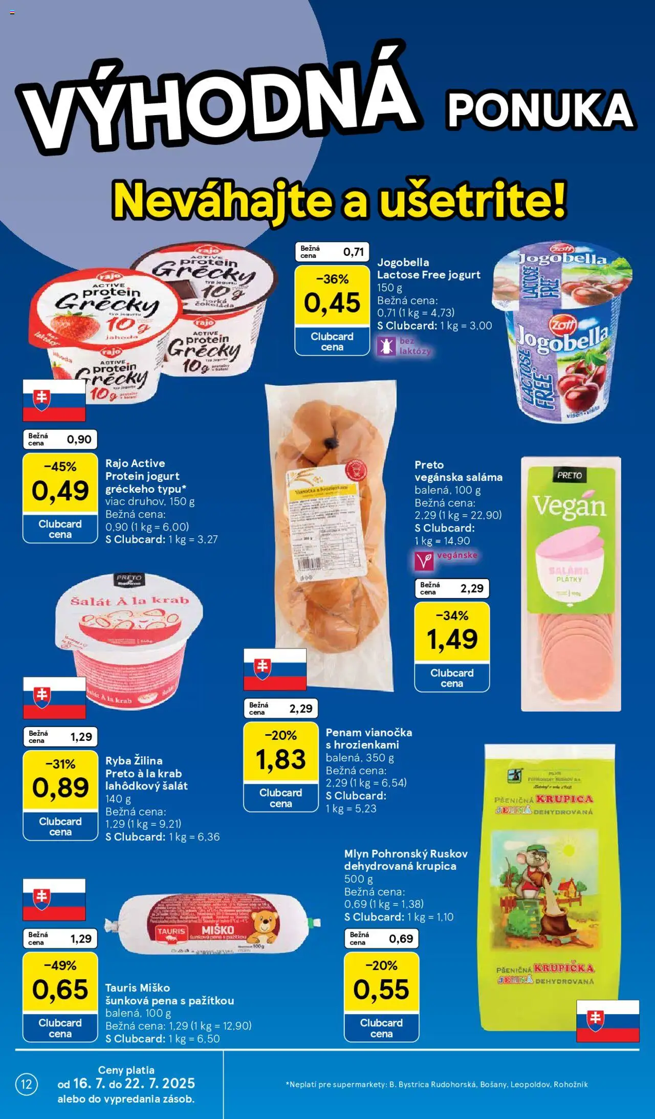 Tesco Supermarket - leták - strana 12- platný od 16.07.2025