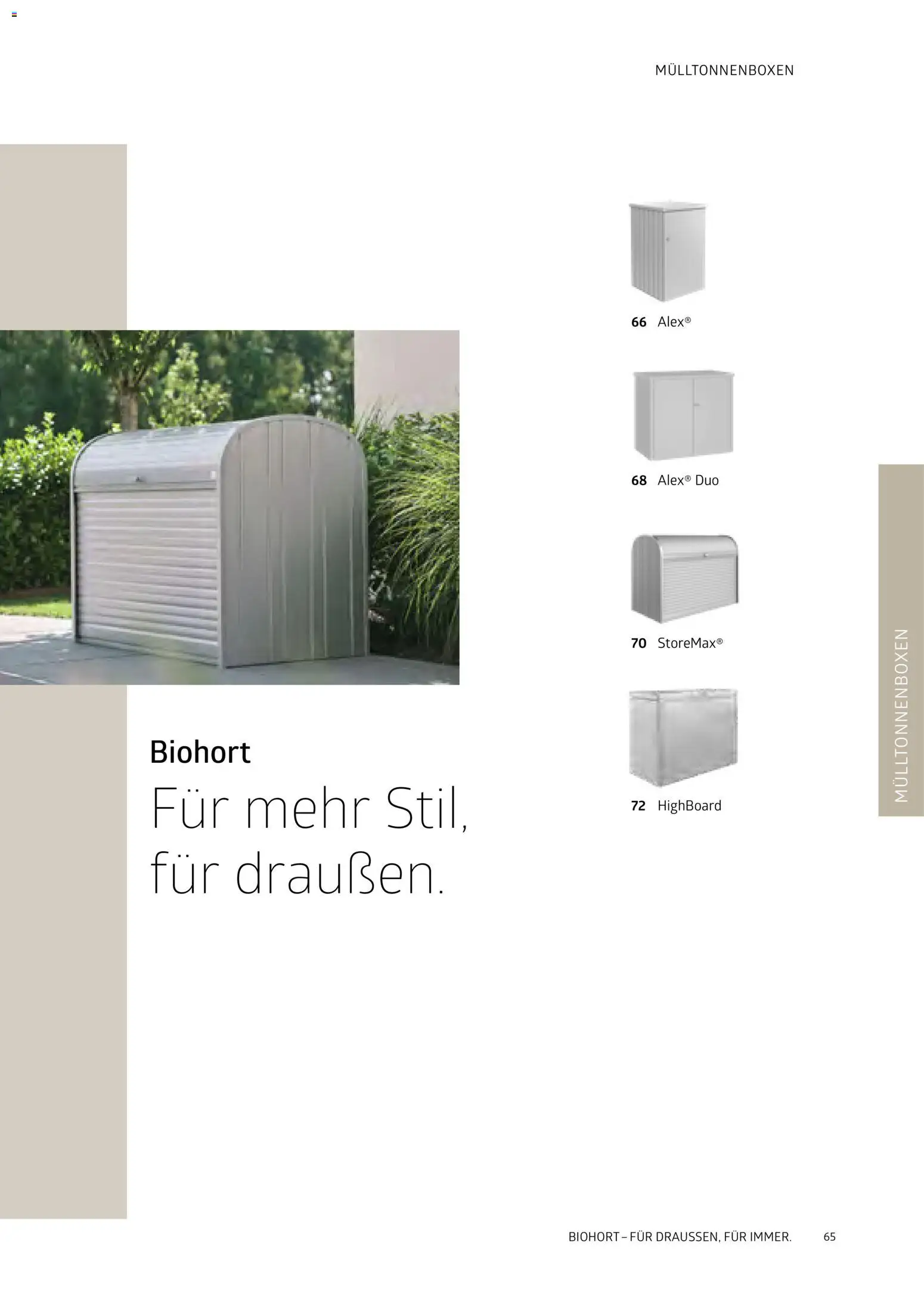 Dehner Biohort – Metall für Garten & Terrasse - Seite 65 - gültig ab 01.01.2026