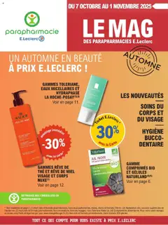 Aperçu E.Leclerc Le mag des parapharmacies valable à partir du 07/10/2025