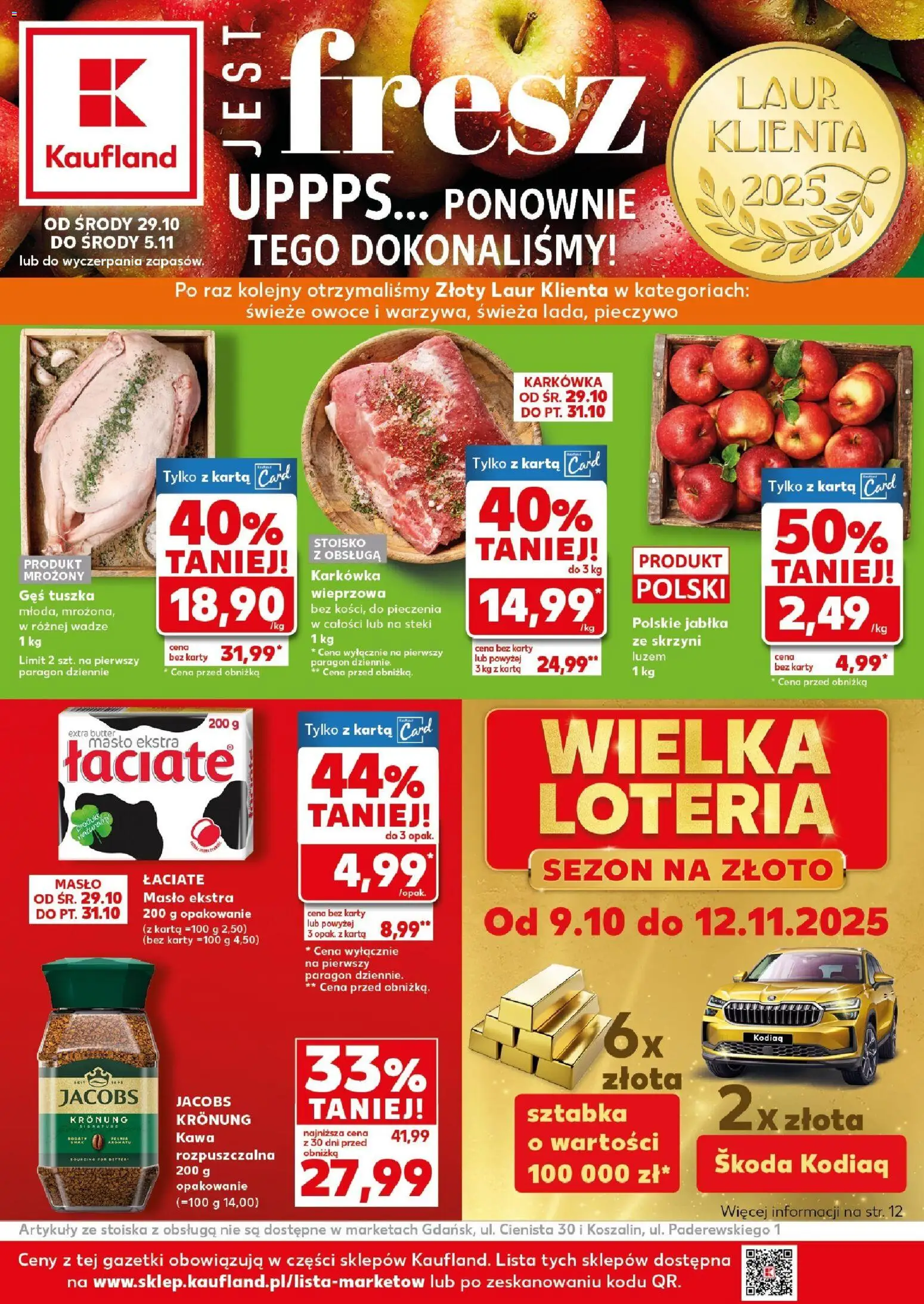 Kaufland gazetka - strona 1- ważny od 29.10.2025