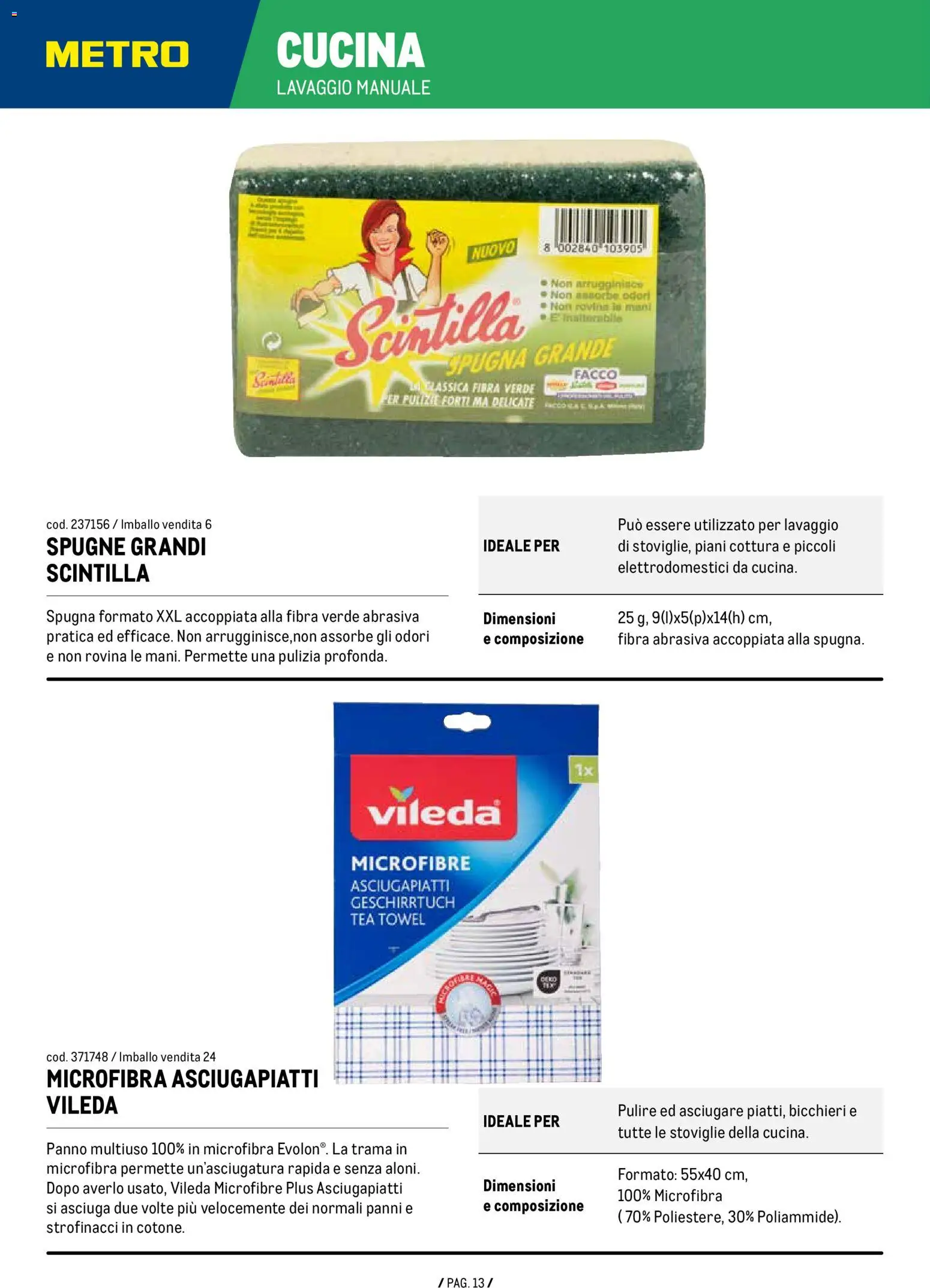 Metro Detergenza catalogo - pagina 13 - valido dal 07/01/2026