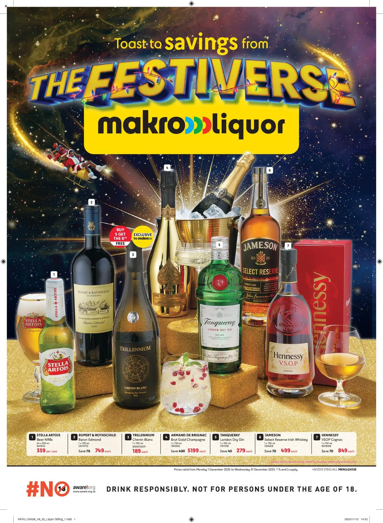 Makro - Festive Liquor Specials - page 1- valid from 01/12/2025