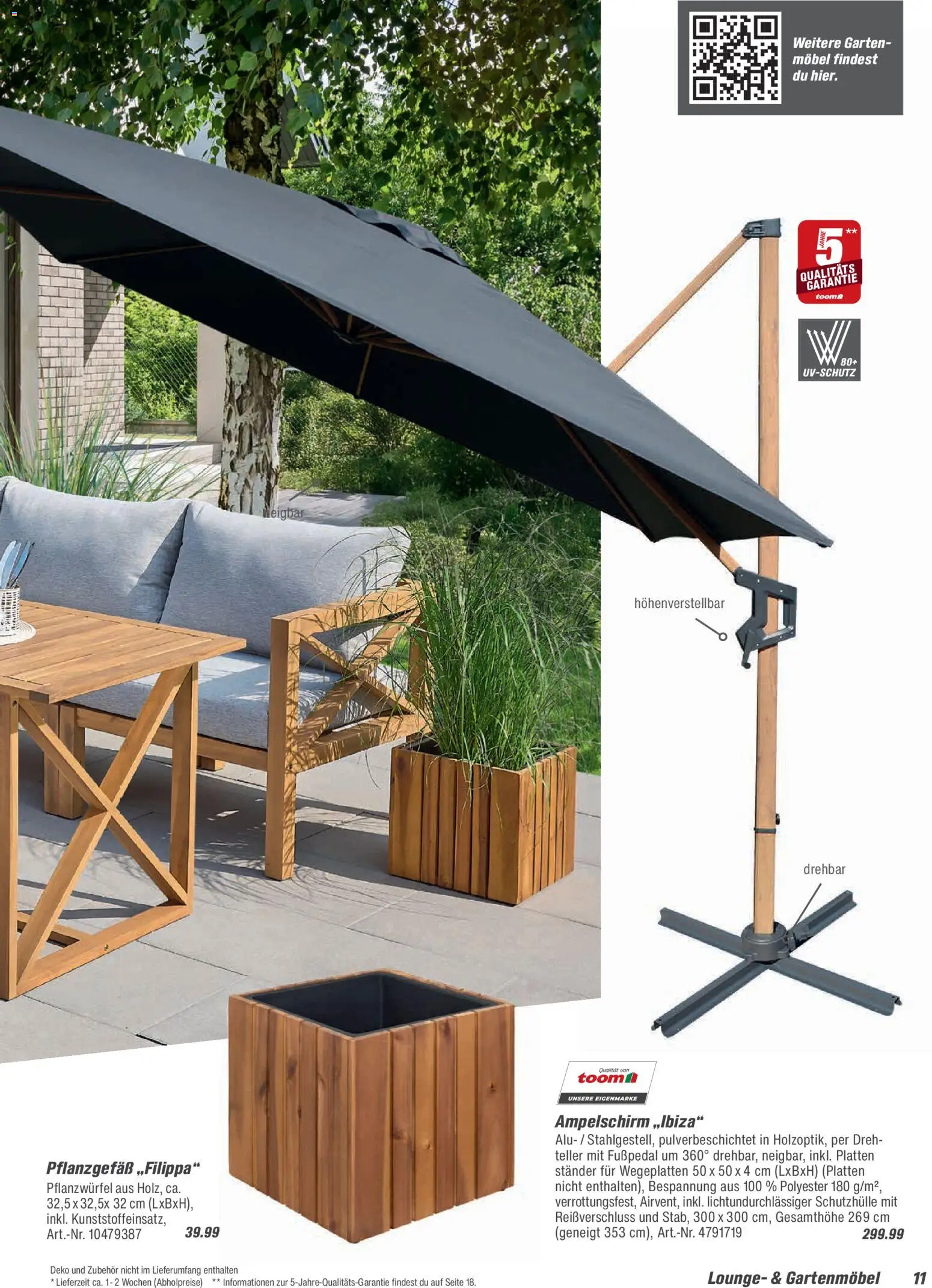 Toom Baumarkt  Gartenmöbel & Solar-Leuchten 2026 - Seite 11 - gültig ab 01.01.2026