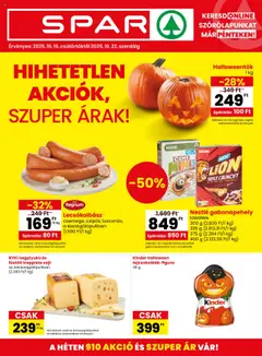 Előnézet Spar Akciós újság érvényes 2025.10.16.-tól