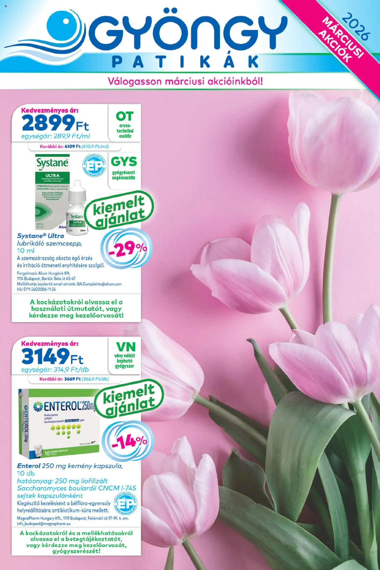 Gyöngy Patikák akciós újság - 1oldal - érvényes 2026.03.01.-tól