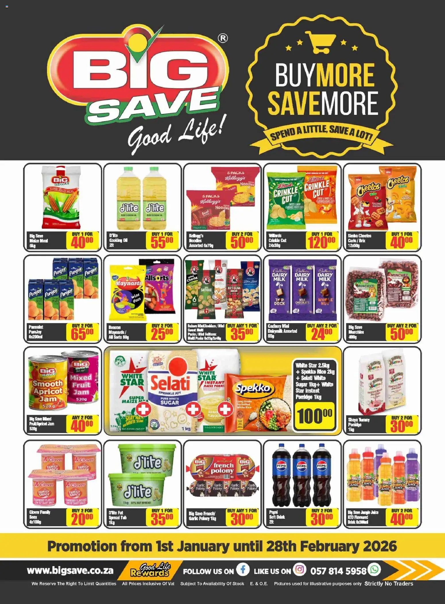 Big Save - Save More Specials - page 1- valid from 01/01/2026