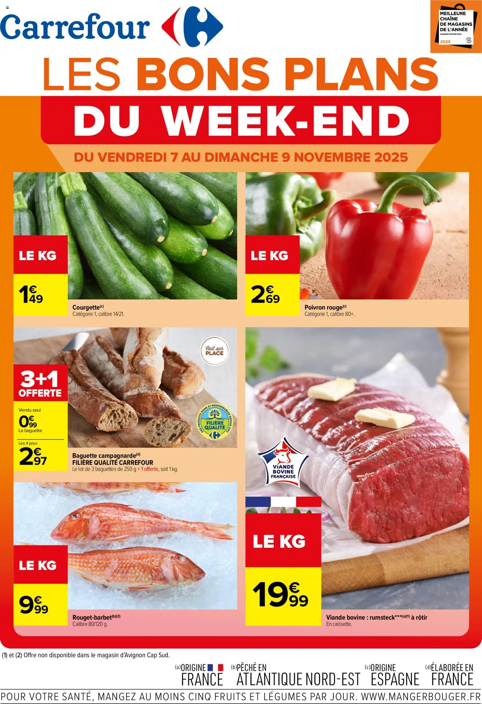 Carrefour Les bons plans du week-end - page 1 - valable à partir du 07/11/2025