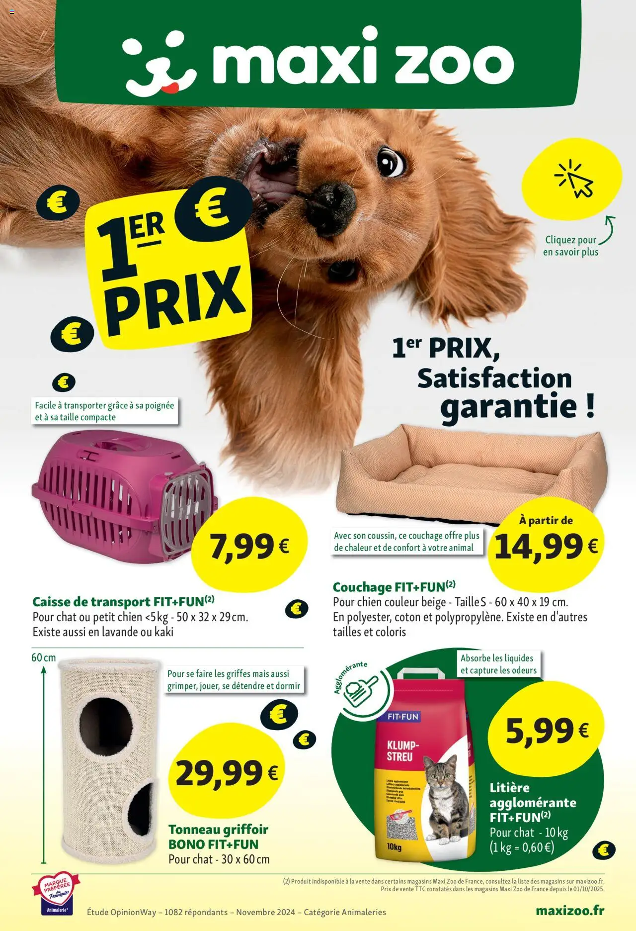 Maxi ZOO catalogue - page 1 - valable à partir du 08/10/2025