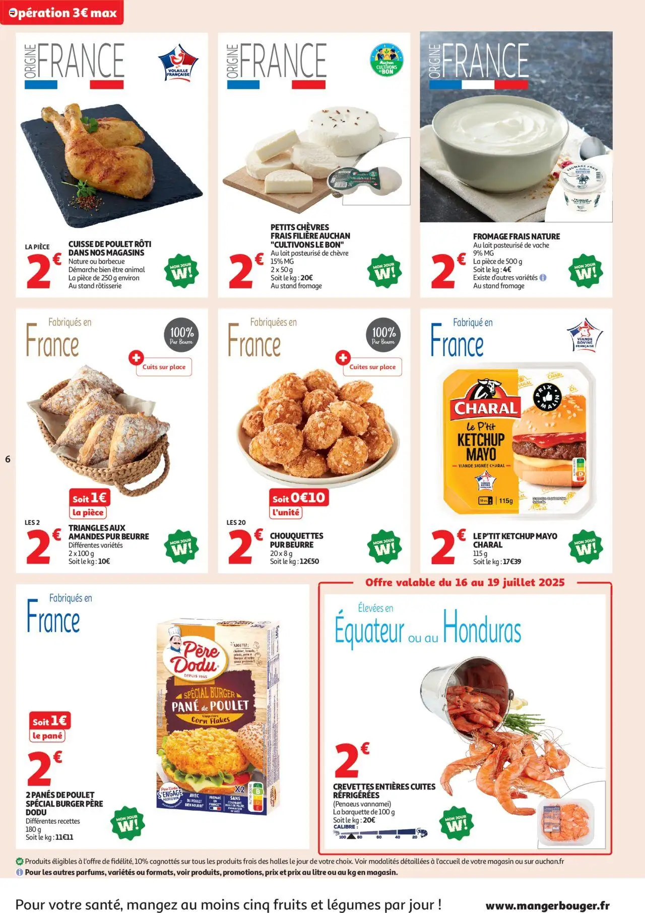 Auchan folder / publicité - pagina 6- geldig vanaf 16/07/2025