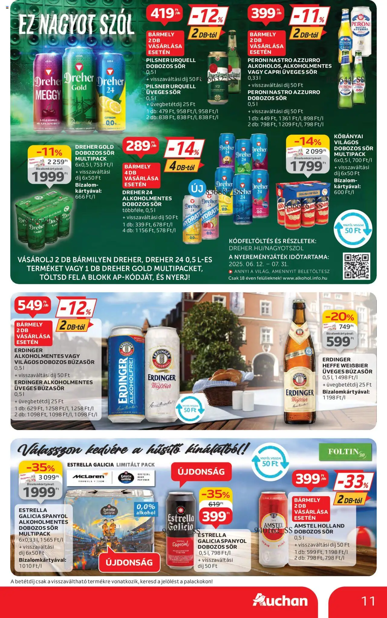 Auchan Hipermarket márkás akciók - 11oldal - érvényes 2025.07.17.-tól