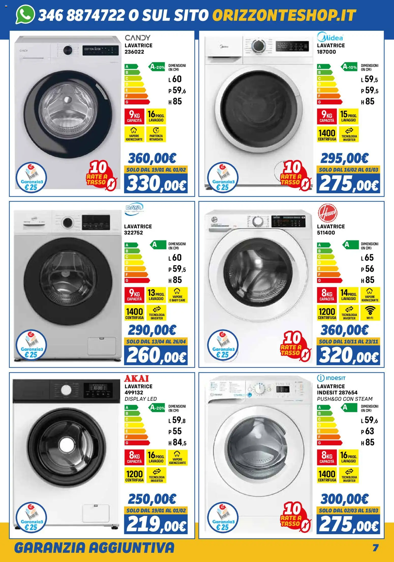 Orizzonte Elettrodomestici catalogo - pagina 7 - valido dal 01/11/2025