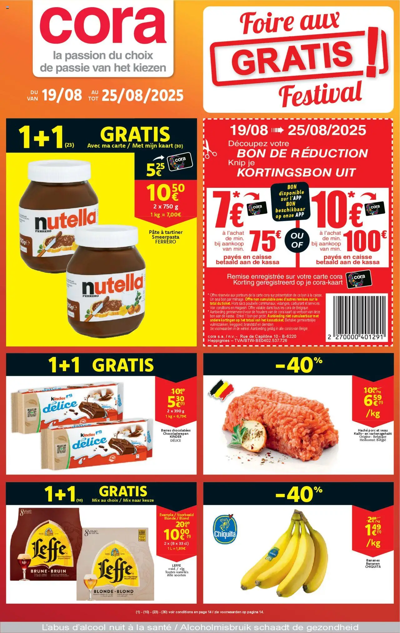 Cora folder week 34 - pagina 1- geldig vanaf 19/08/2025