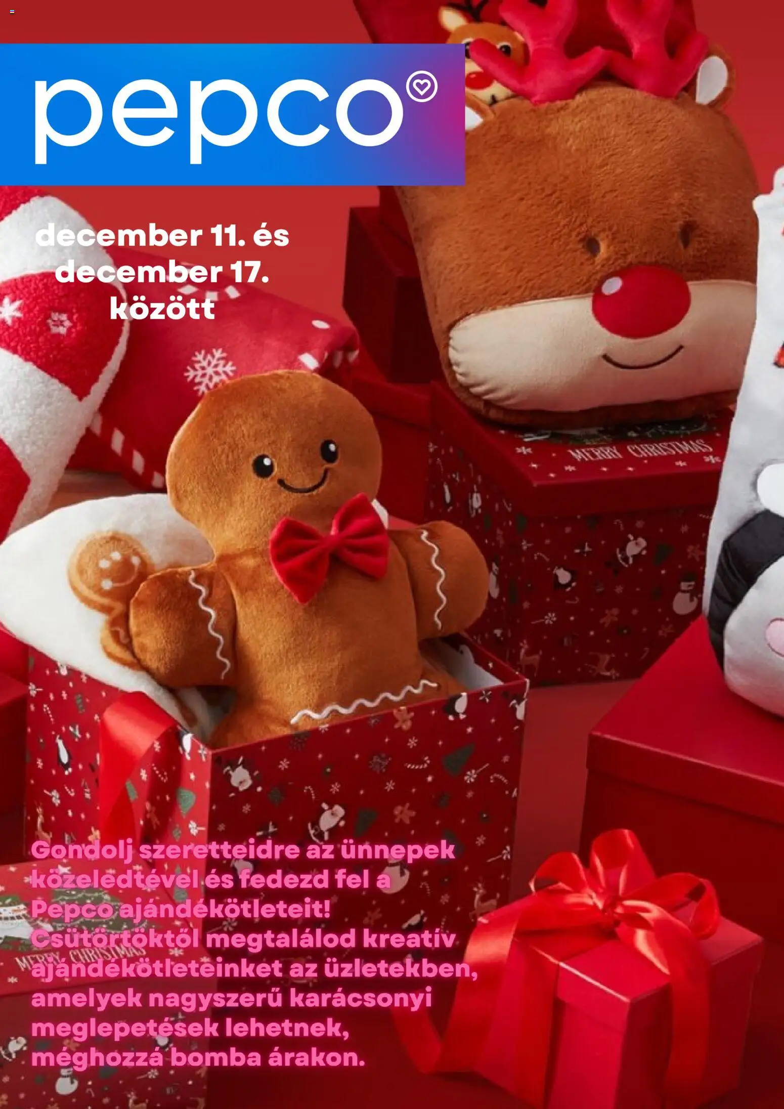 Pepco Akciós újság - 1oldal - érvényes 2025.12.11.-tól