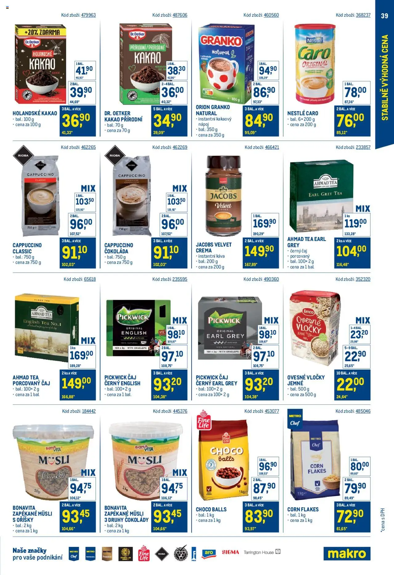 Makro leták - Stabilně výhodná cena – gastronomie - strana 39- platný od 21.05.2025