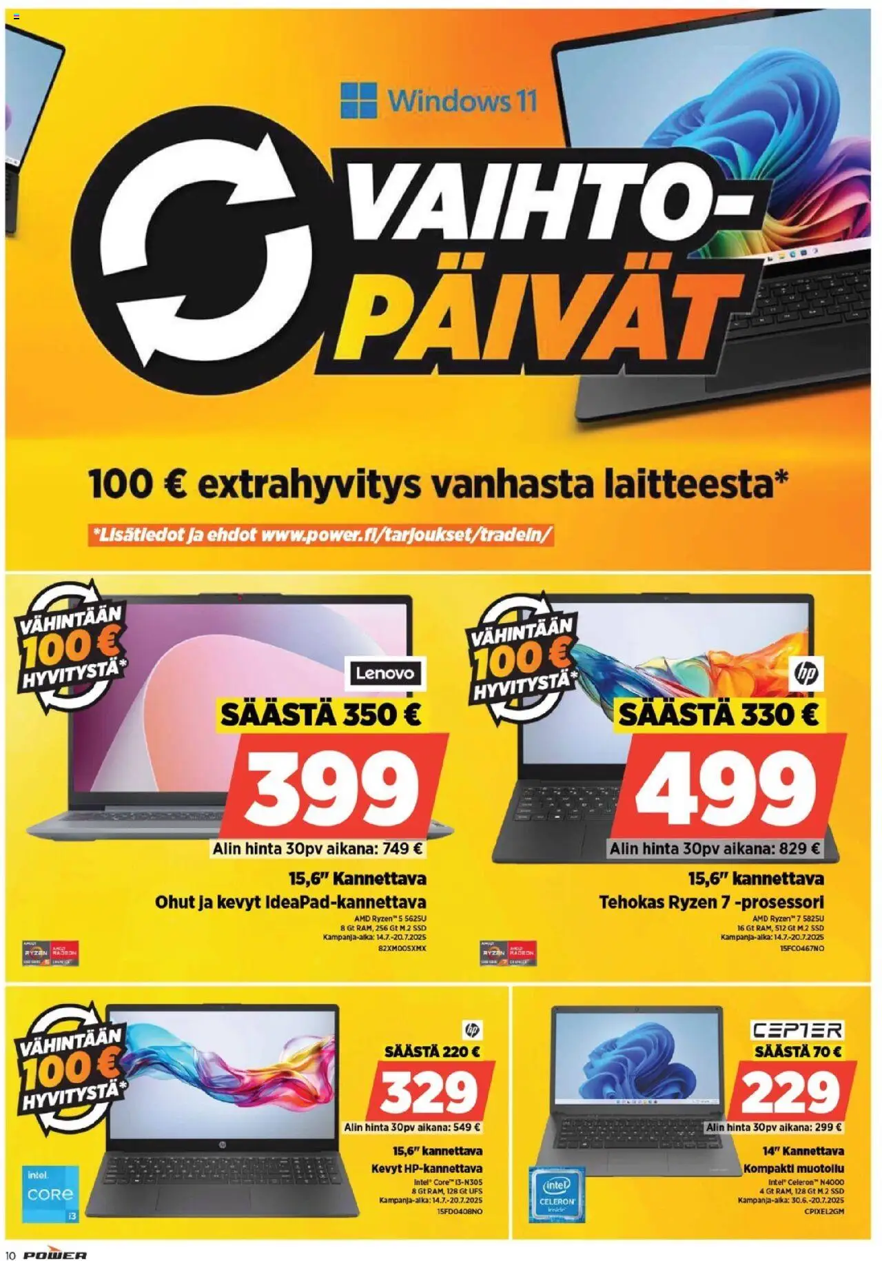 Power tarjoukset - sivu 12- voimassa alkaen 14/07/2025