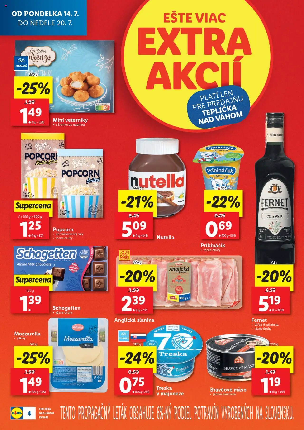 Lidl nová predajňa v Tepličke nad Váhom - strana 4- platný od 14.07.2025