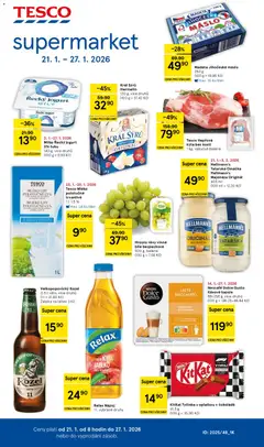 Náhled Tesco leták - Supermarket platný od 21.01.2026