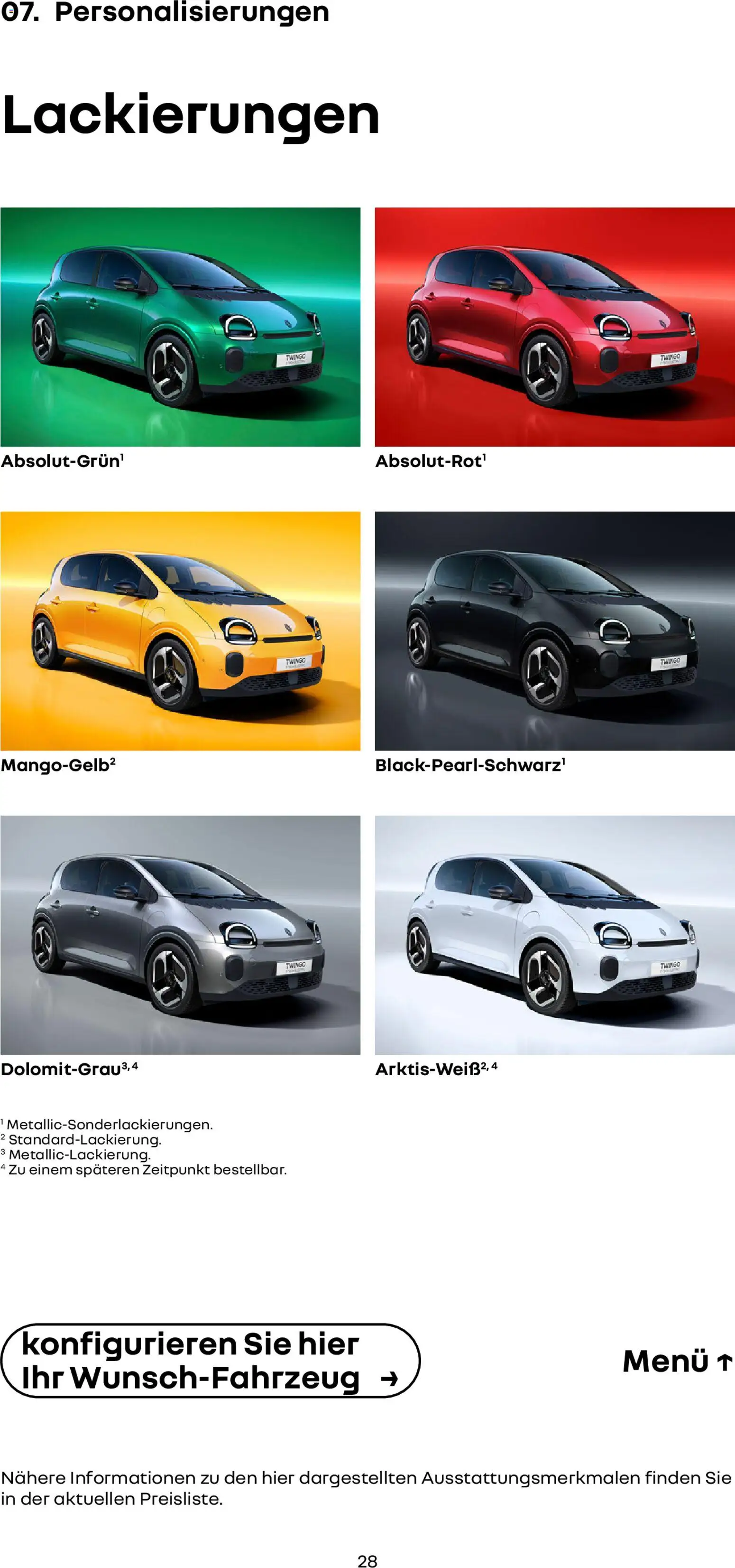 Renault Prospekt Twingo E-Tech	 - Seite 28 - gültig ab 24.02.2026