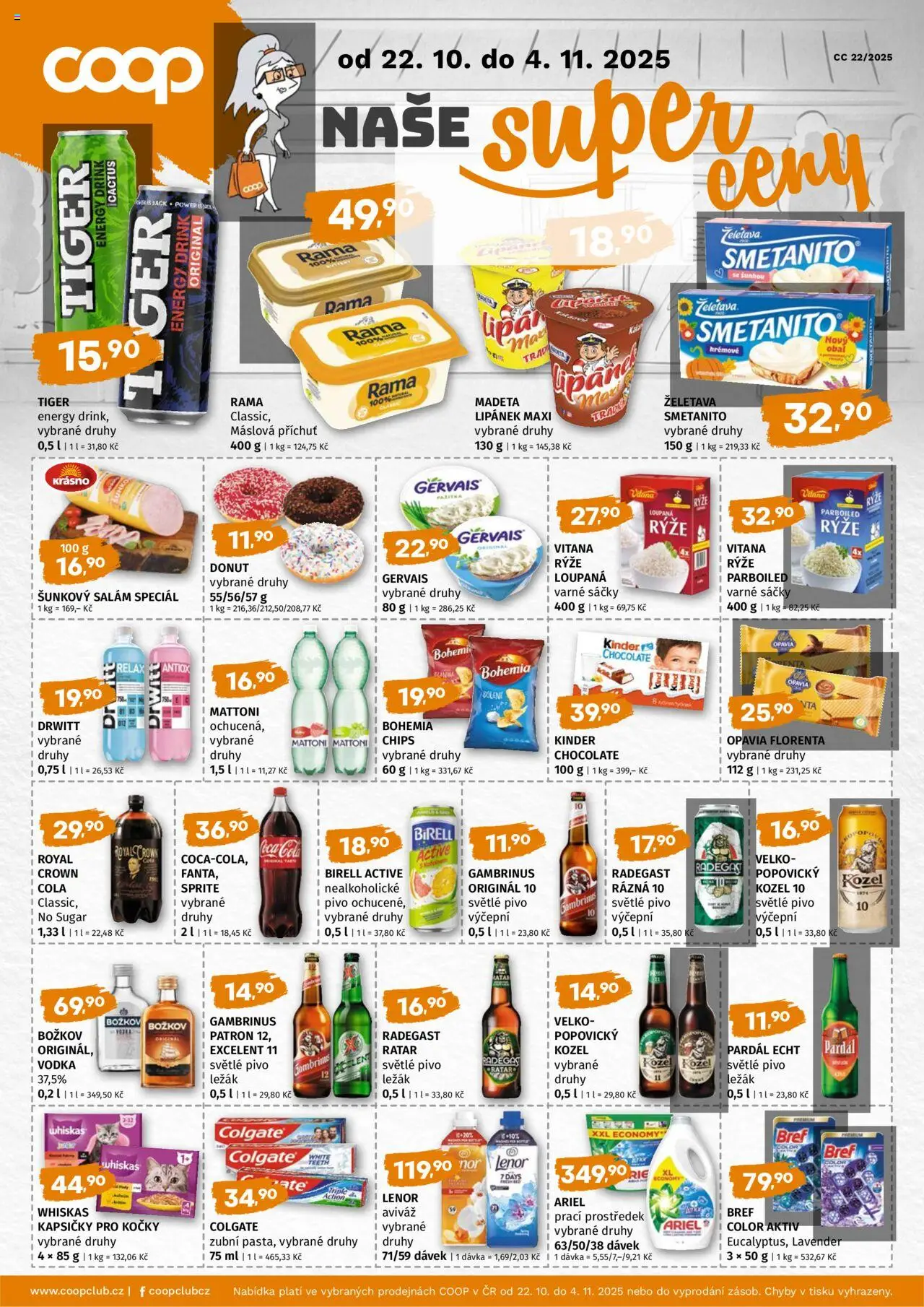 Trefa leták - COOP naše super ceny - strana 1- platný od 22.10.2025