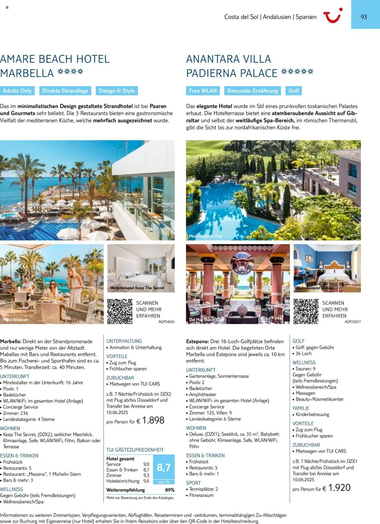TUI  Südeuropa & Nordafrika 2025/26 - Seite 93 - gültig ab 01.01.2025