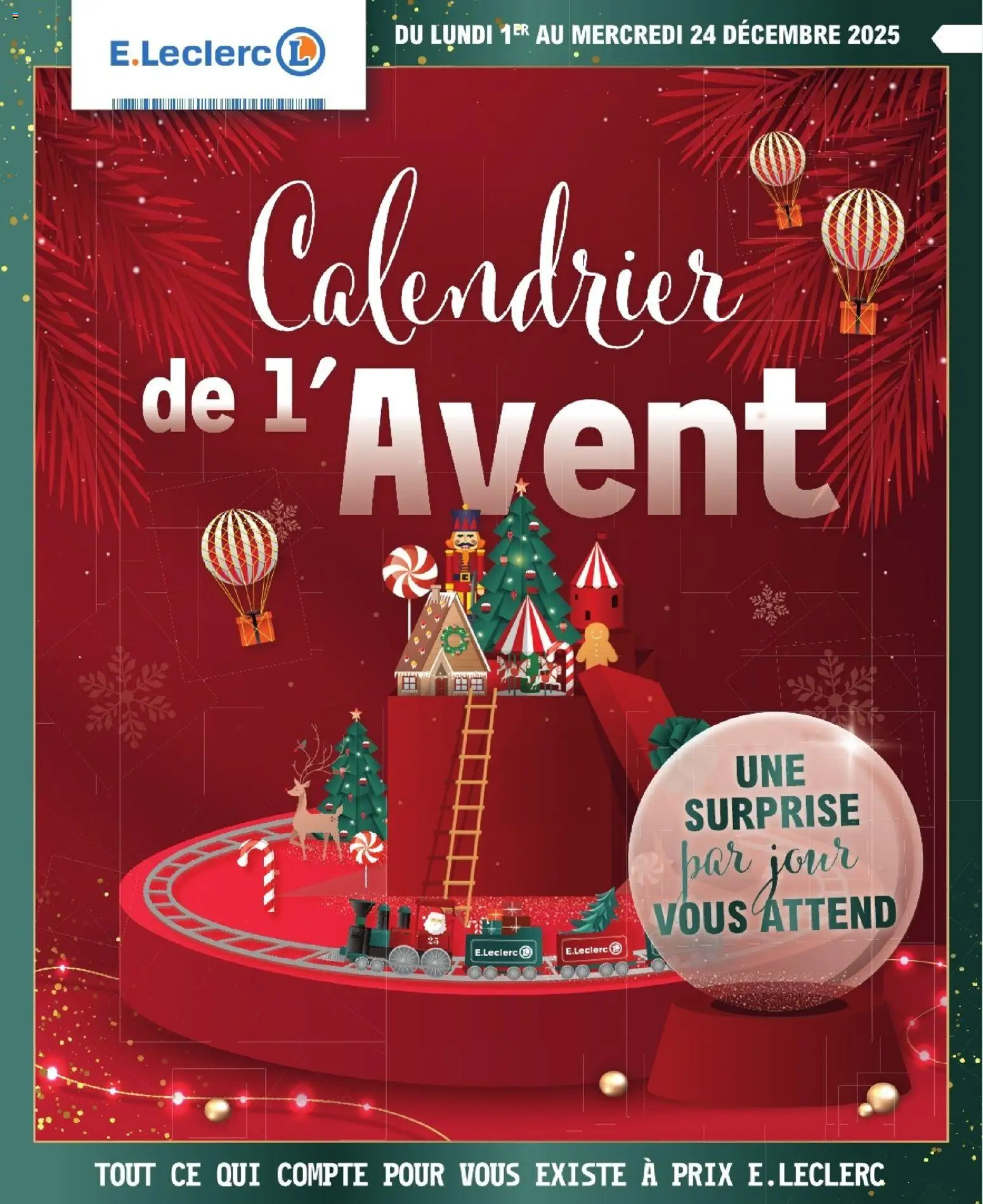 E.Leclerc - calendrier de l avent 2025 e-catalogue - page 1 - valable à partir du 01/12/2025