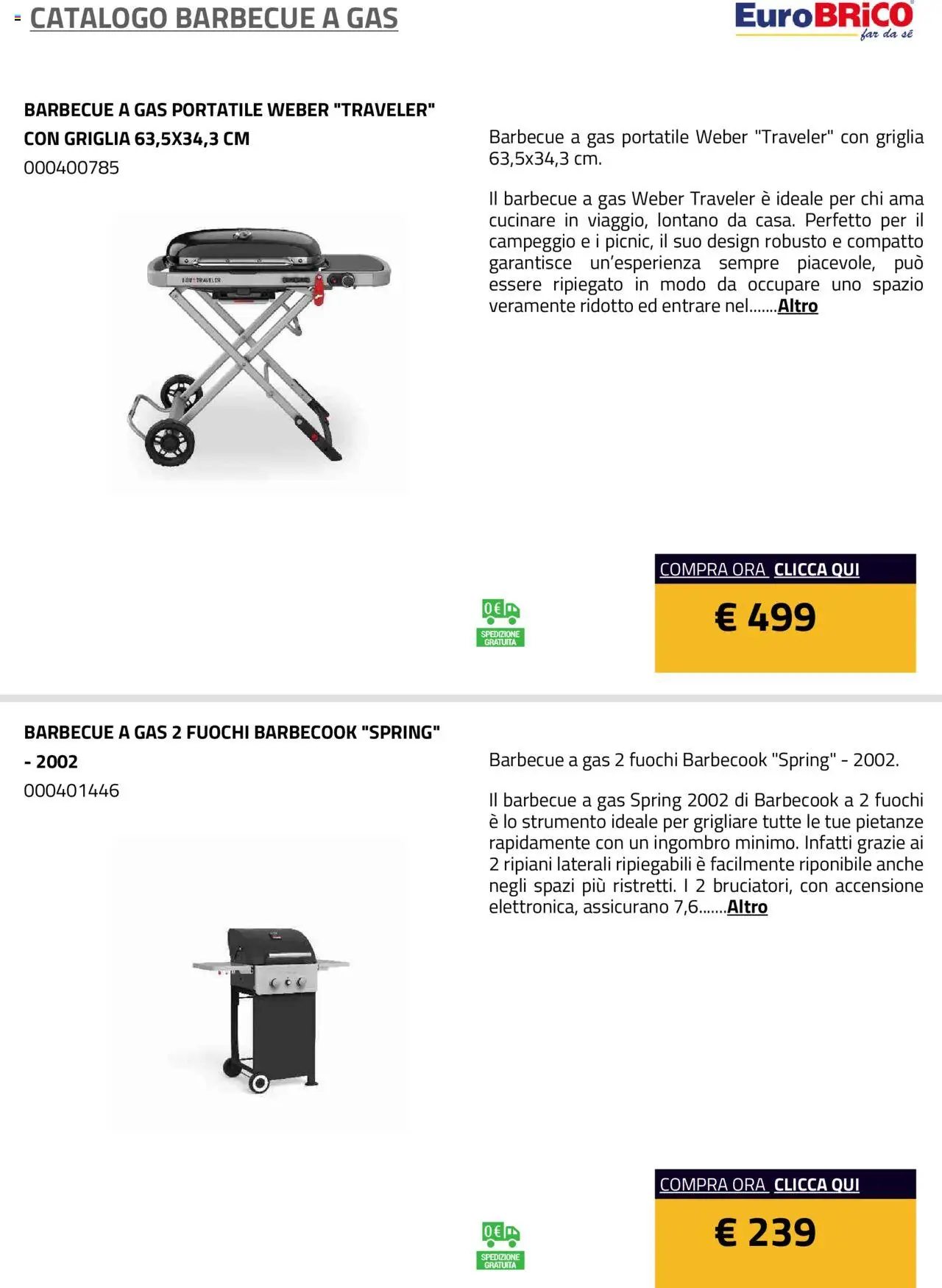 Eurobrico Barbecue a Gas catalogo - pagina 16 - valido dal 23/07/2025