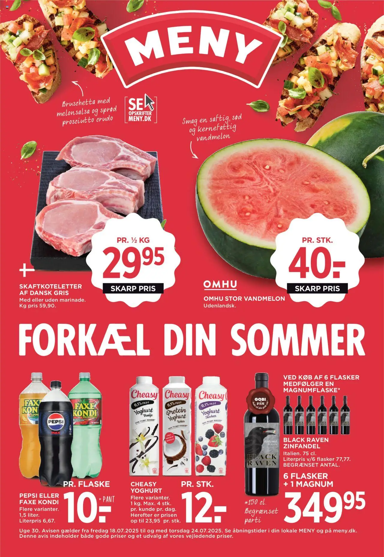 Meny - Tilbudsavis - side 1- gyldig fra 18/07/2025