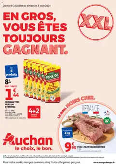 Aperçu Auchan - En gros, vous êtes toujours gagnant valable à partir du 22/07/2025