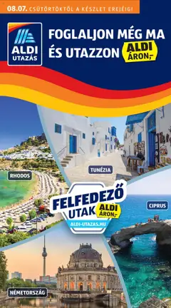 Előnézet Aldi - Utazás katalógus érvényes 2025.08.07.-tól