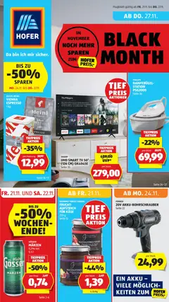 Vorschau Hofer - Black Friday gültig ab 21.11.2025