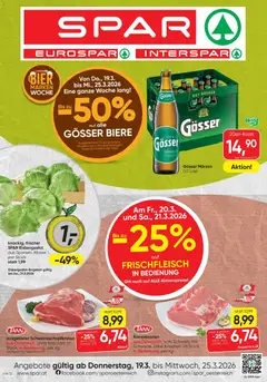Vorschau Spar - Flugblatt gültig ab 19.03.2026